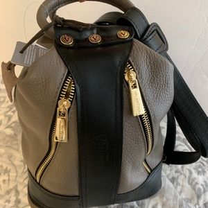 NWT Valentina Leather Versatile Convertible Backpack Tote Shoulder Handbag
